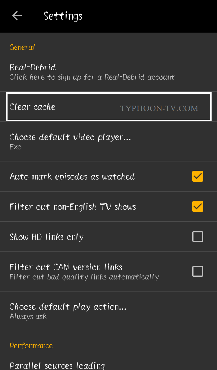 TYPHOON TV NOT WORKING